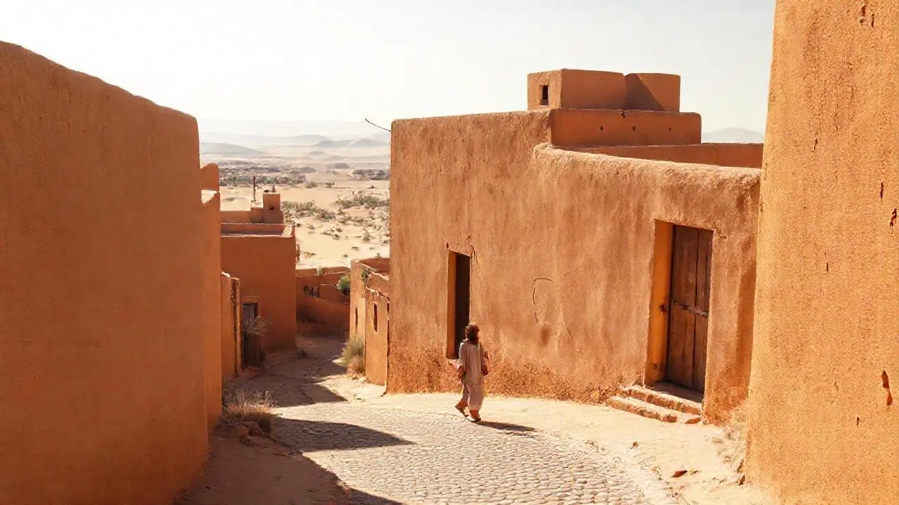 Paisaje árido, tranquilo y vasto