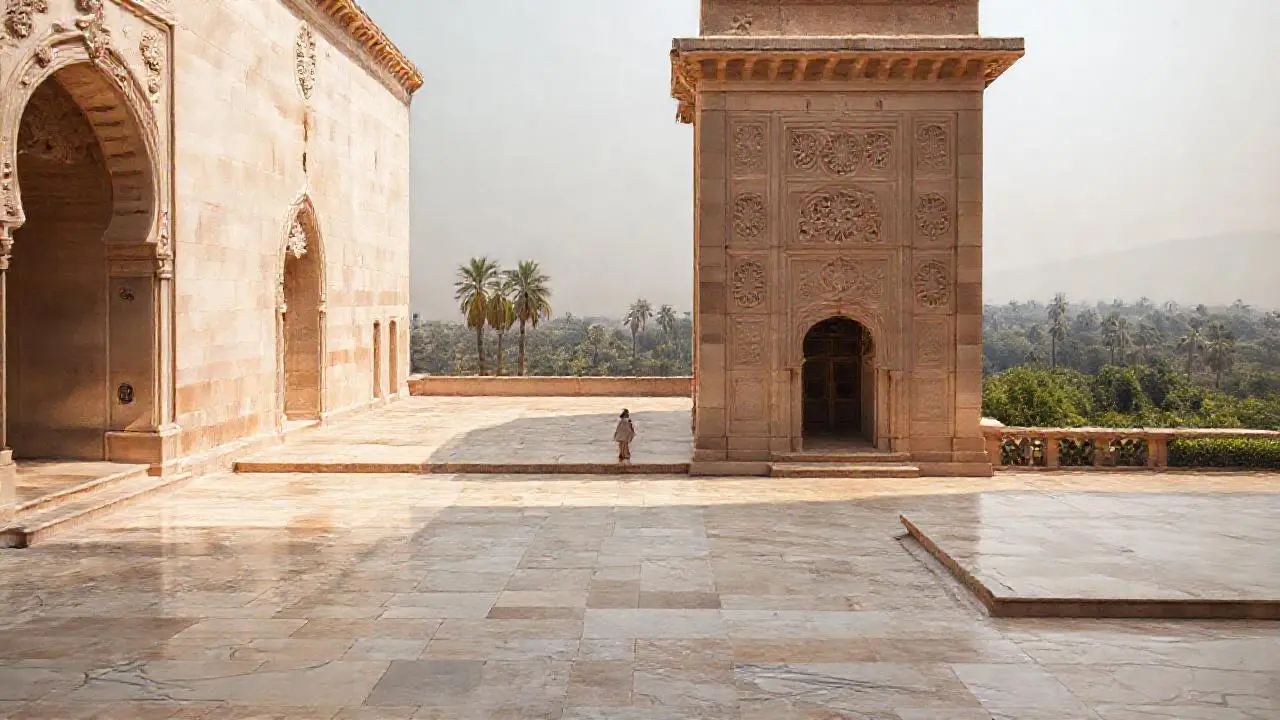 Arquitectura antigua, tranquila y espaciosa