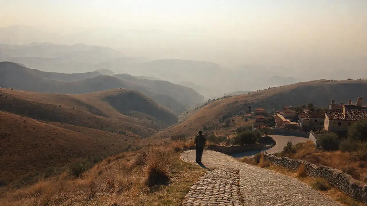 Paisaje rural, tranquilo y extenso