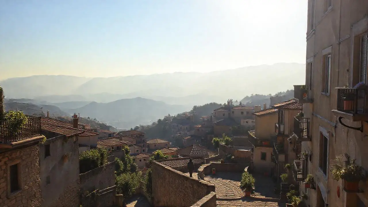Paz y belleza en un paisaje antiguo