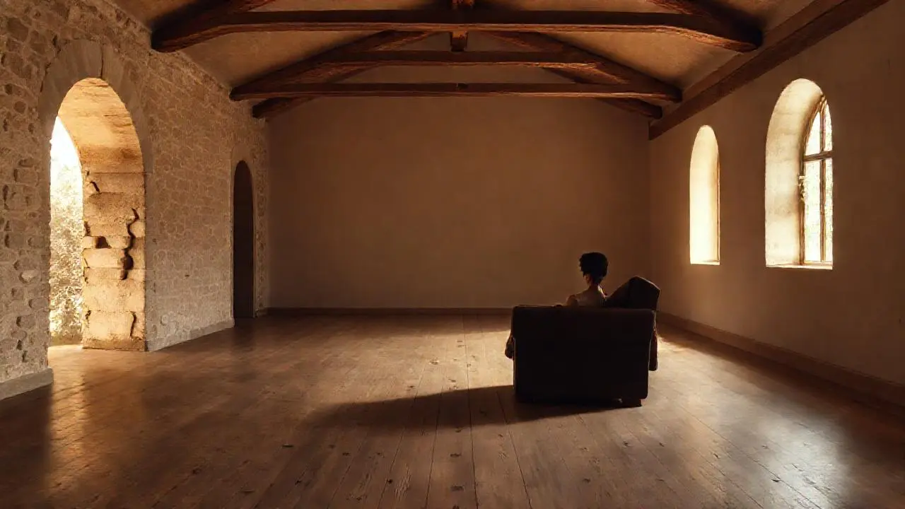 Un espacio tranquilo, cálido y difuso