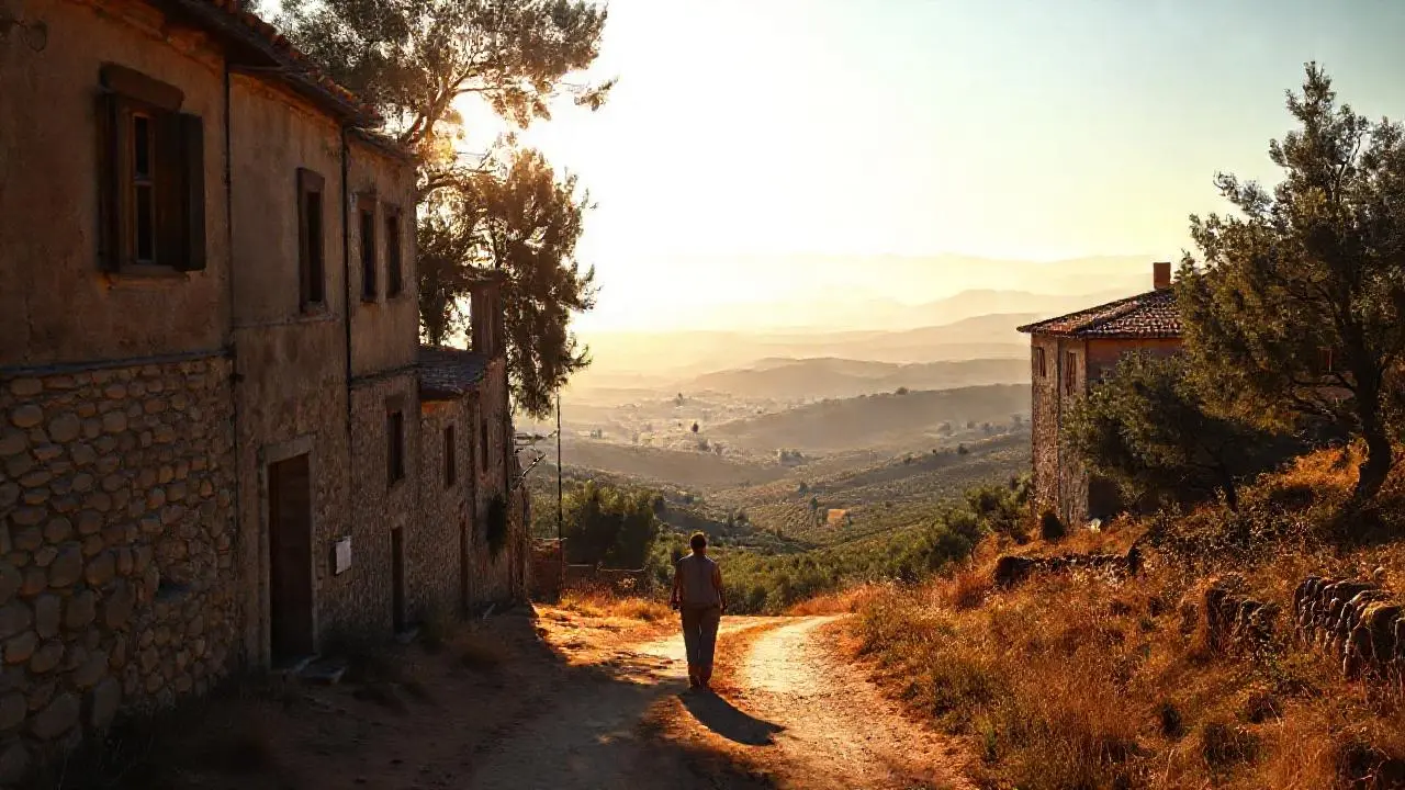 Paz rural, luz cálida y vastedad