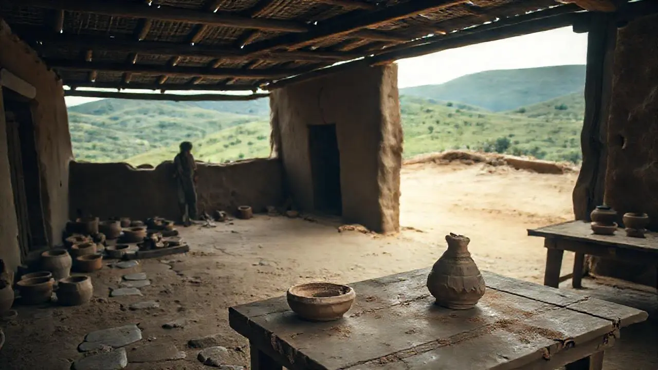 Taller rústico, luz suave y natural