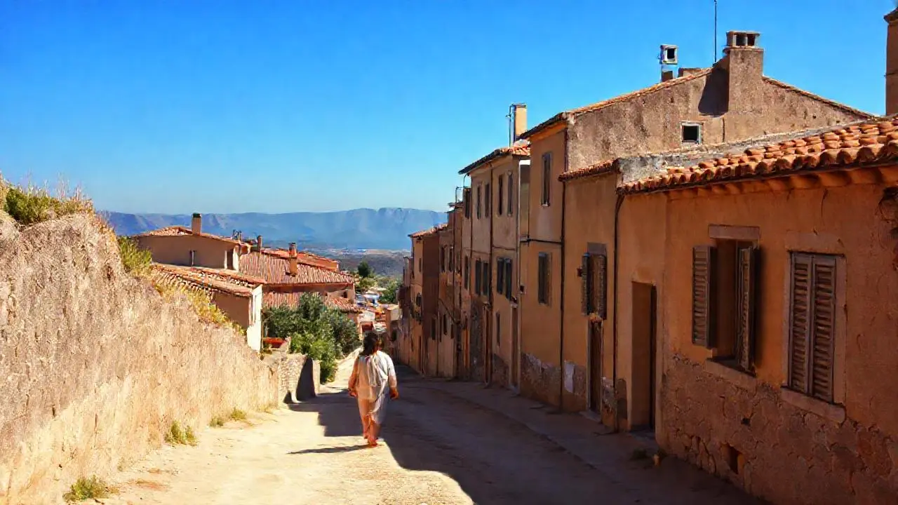 Paz rural, luz suave y cálida
