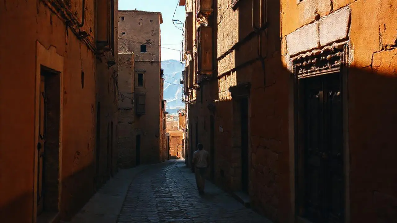 Antigua quietud impregnada de luz y polvo