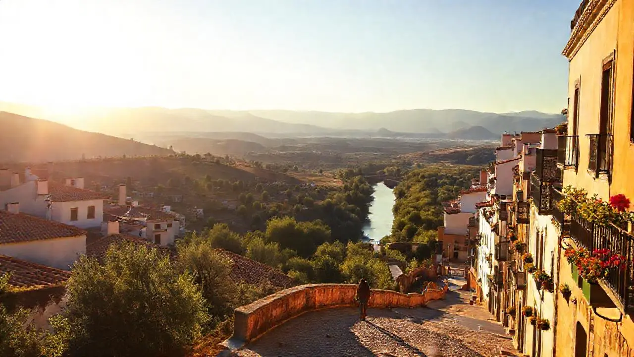 Paz rural española, luz suave y profunda