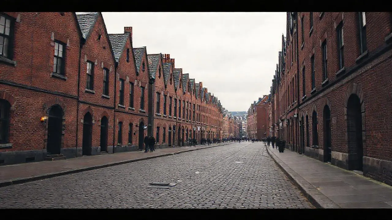 Calle antigua, atmósfera urbana y silenciosa