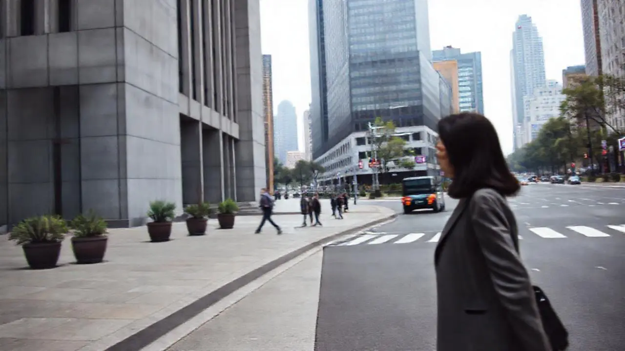 Edificio moderno en ambiente urbano tranquilo