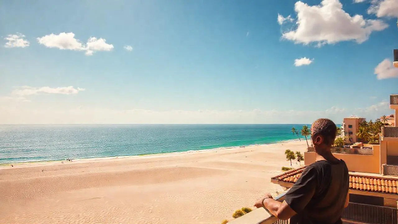 Paz serena bajo el sol cálido