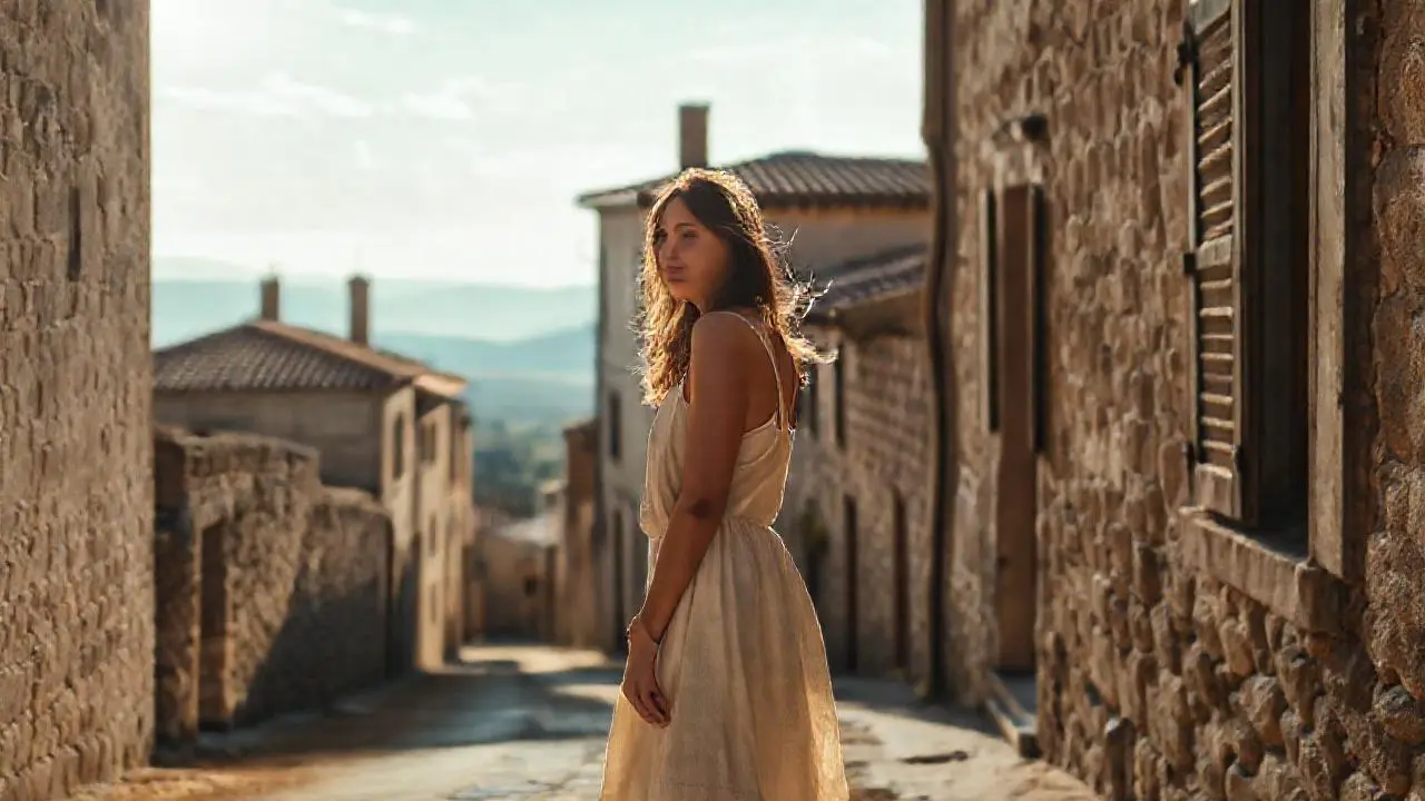 Paz y calidez en un pueblo antiguo
