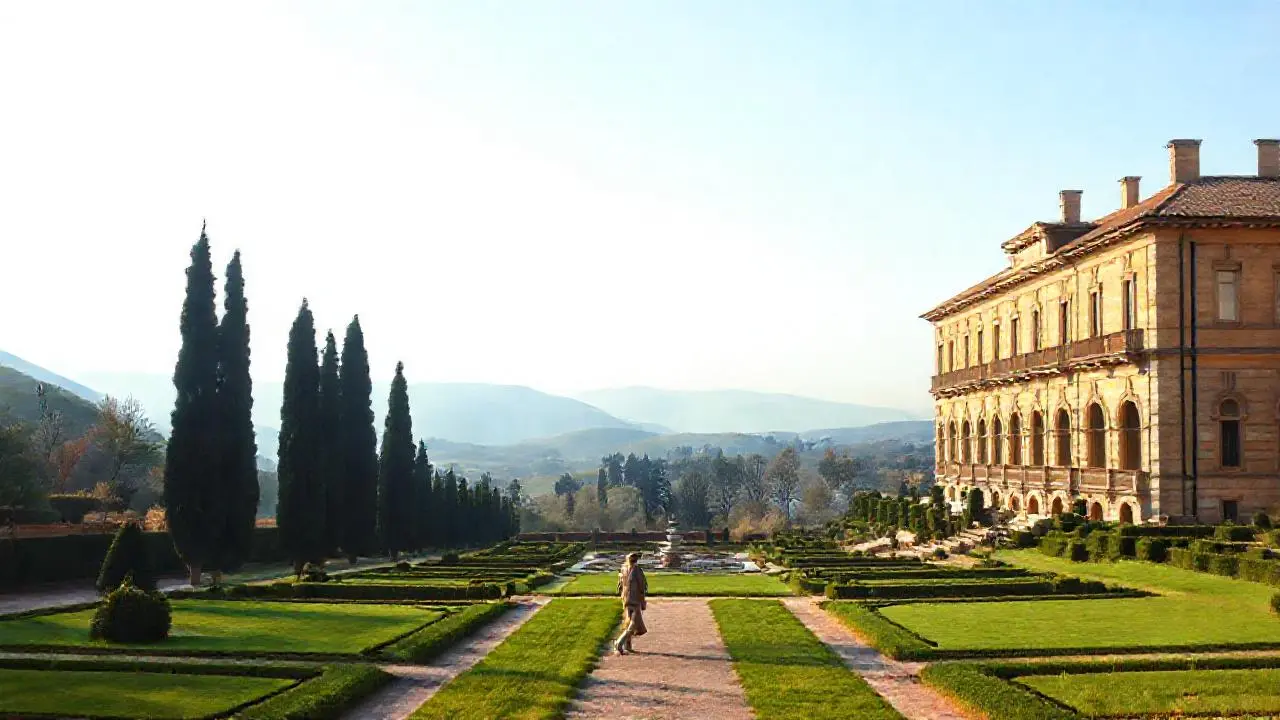 Paz serena en un paisaje clásico