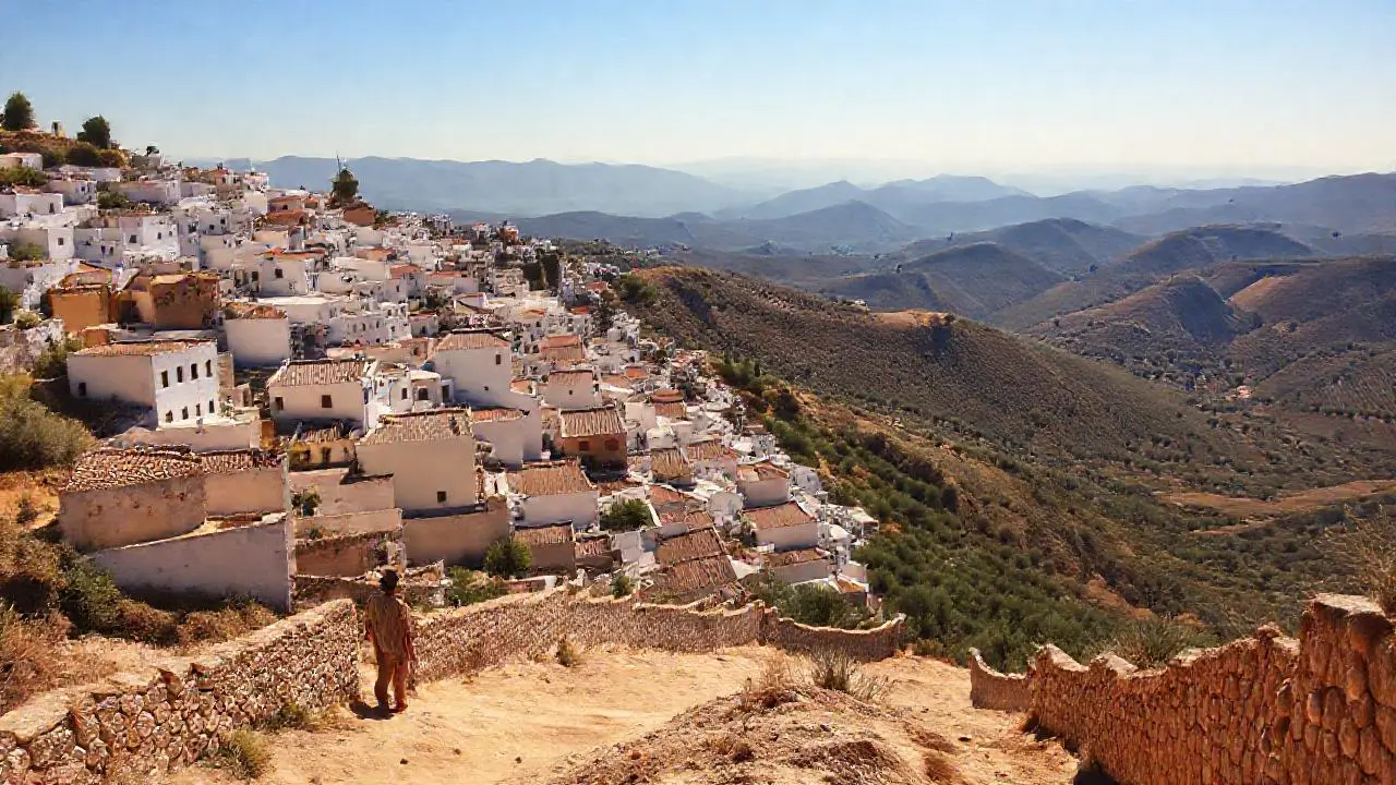 Paz rural bajo la luz cálida