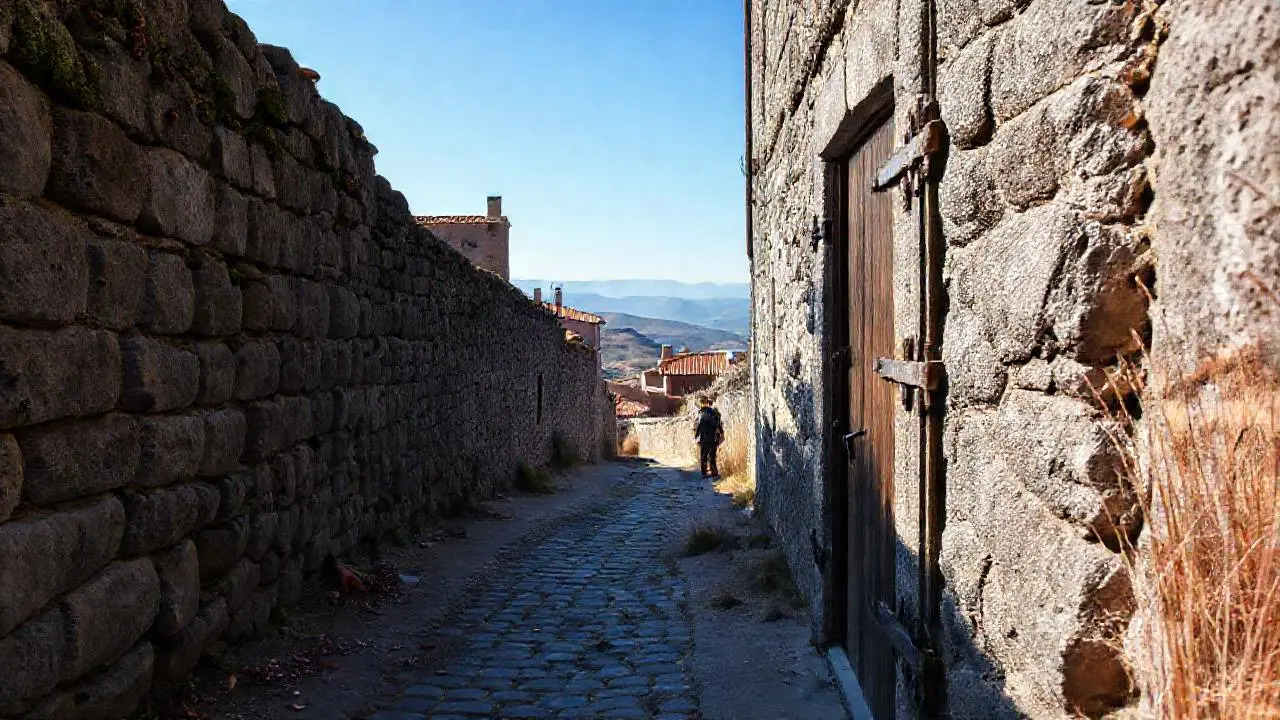 Antiguo paisaje rural, tranquilo y evocador