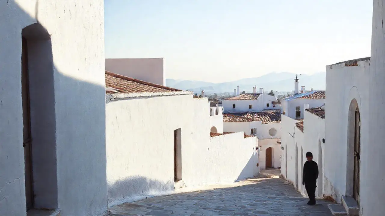 Paz antigua bajo luz suave