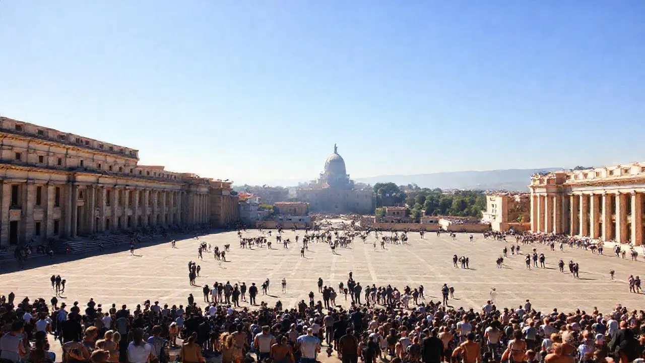 Amplitud, luz y gente en calma