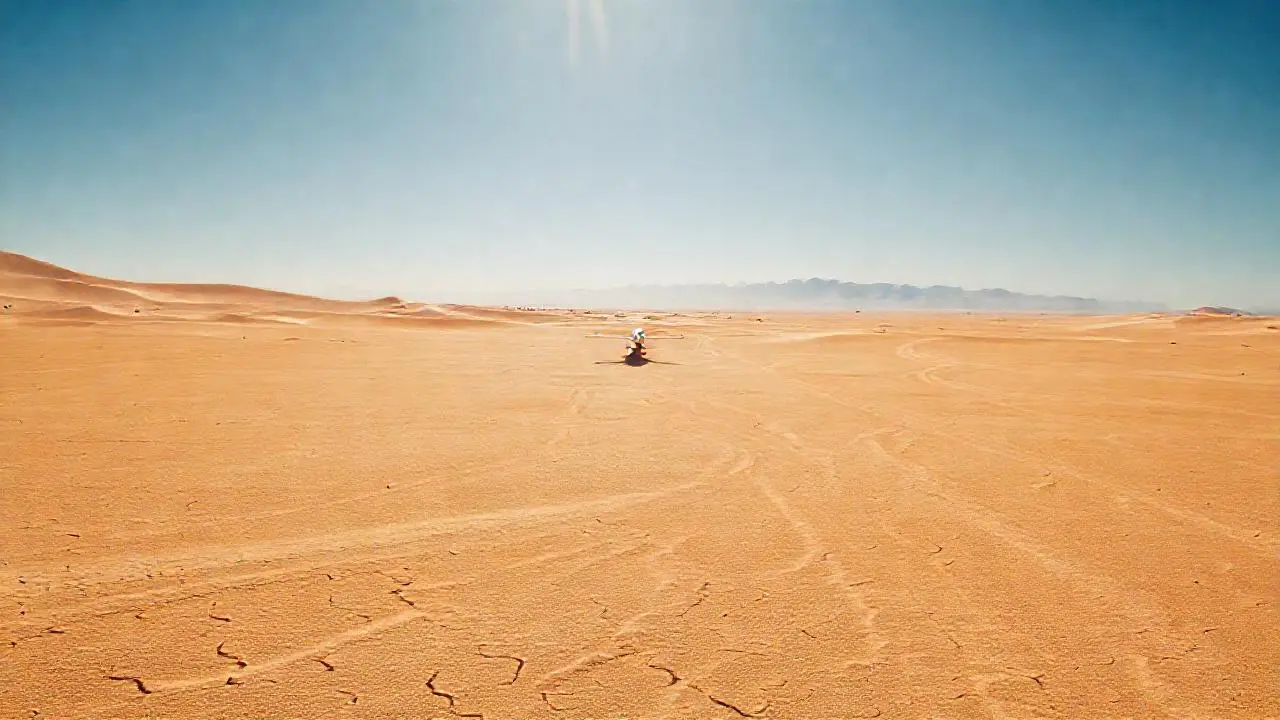 Desierto vasto, silencioso y luminoso