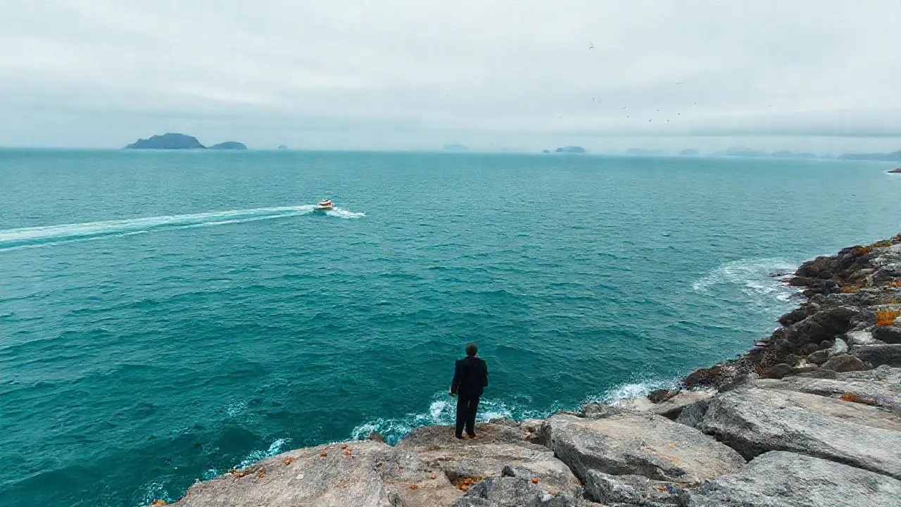 Paisaje marino tranquilo y vasto