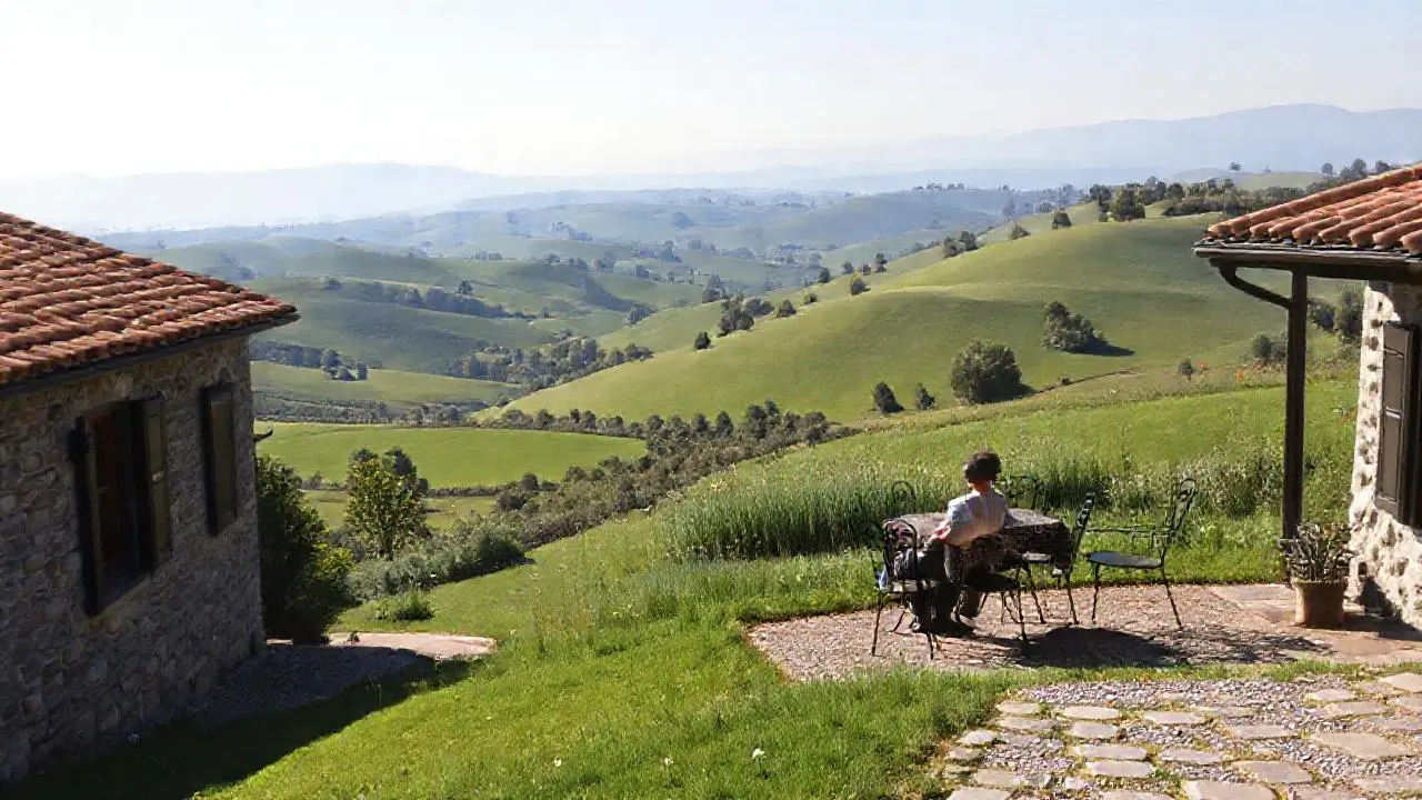 Paz y calma en un paisaje rural