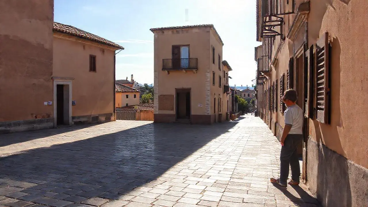 Una tranquila plaza de encanto antiguo