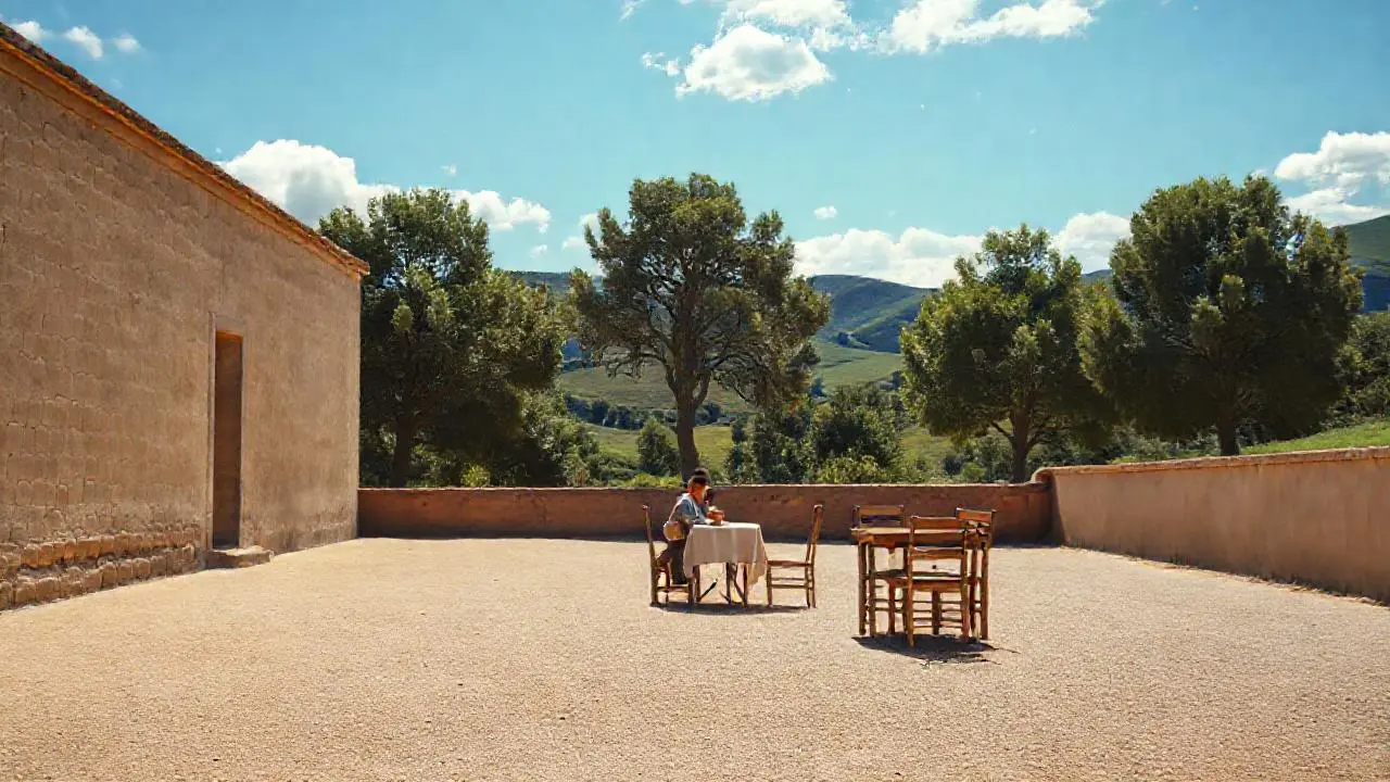 Escena tranquila, natural y serena