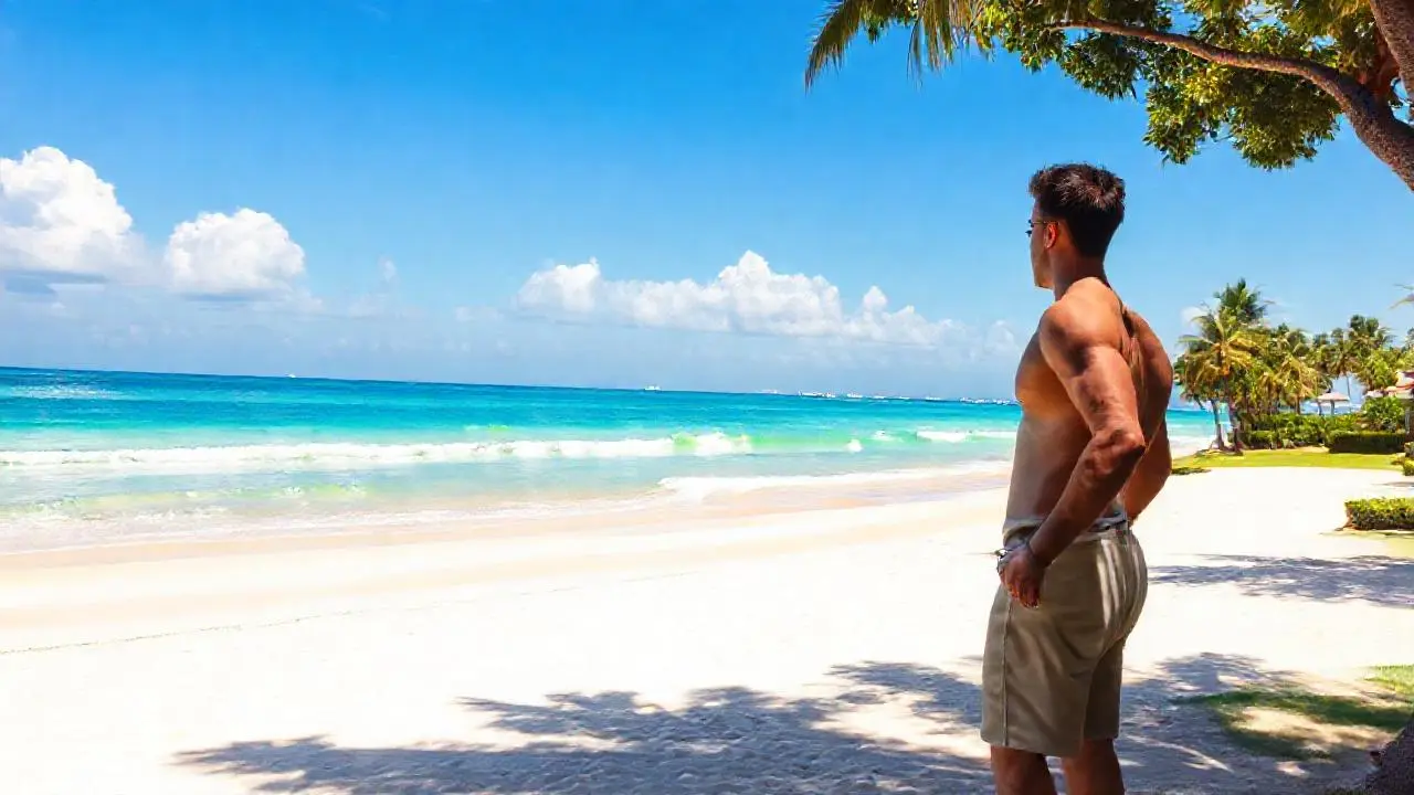 Tranquilidad tropical en un paisaje sereno