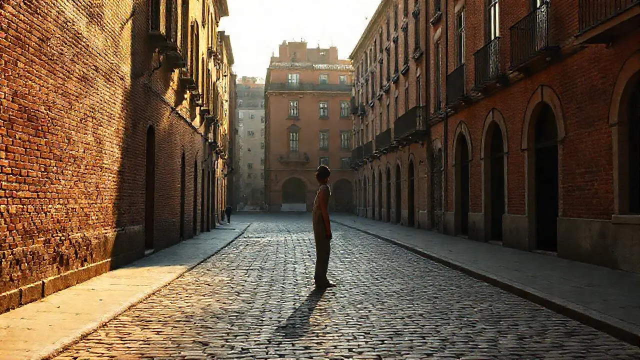 Atmósfera urbana serena y ligeramente difusa