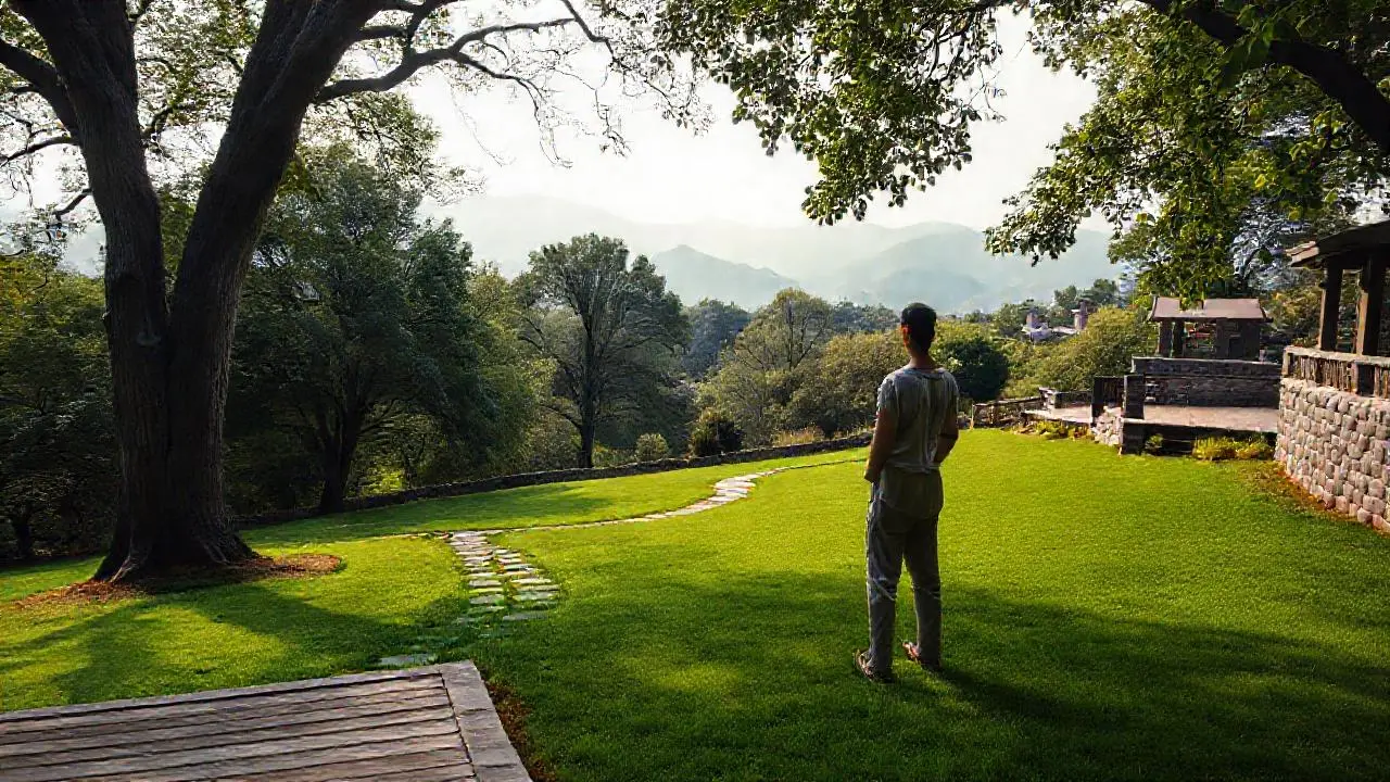 Paz natural y serena en el paisaje