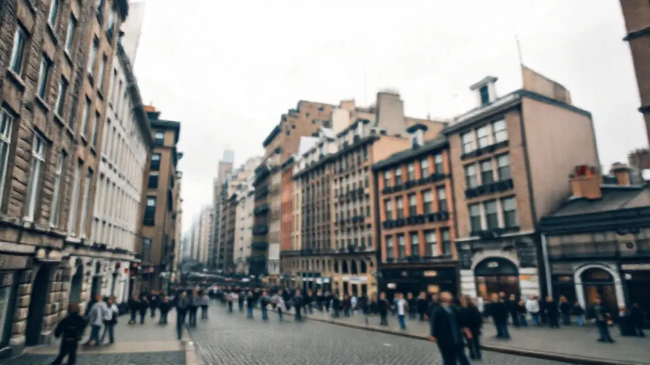 Ciudad urbana difusa, amplia y nostálgica