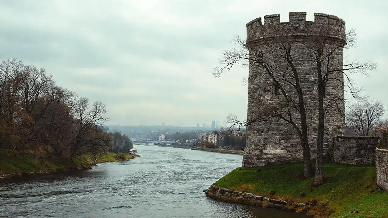 Paisaje sereno, natural y ligeramente difuminado