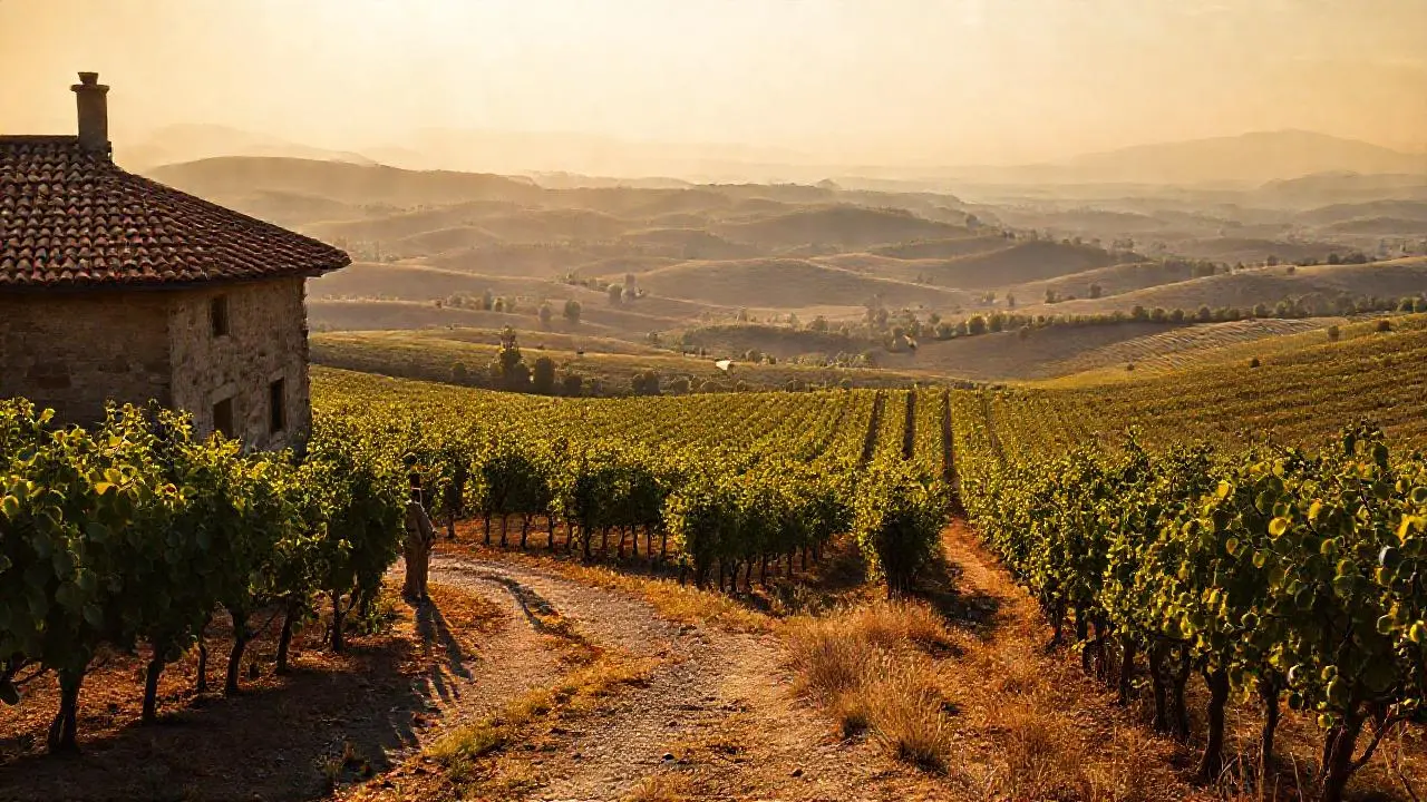 Paisaje rural vasto y tranquilo