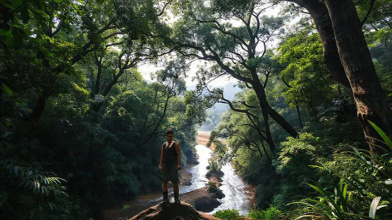 Selva exuberante, tranquila y extensa