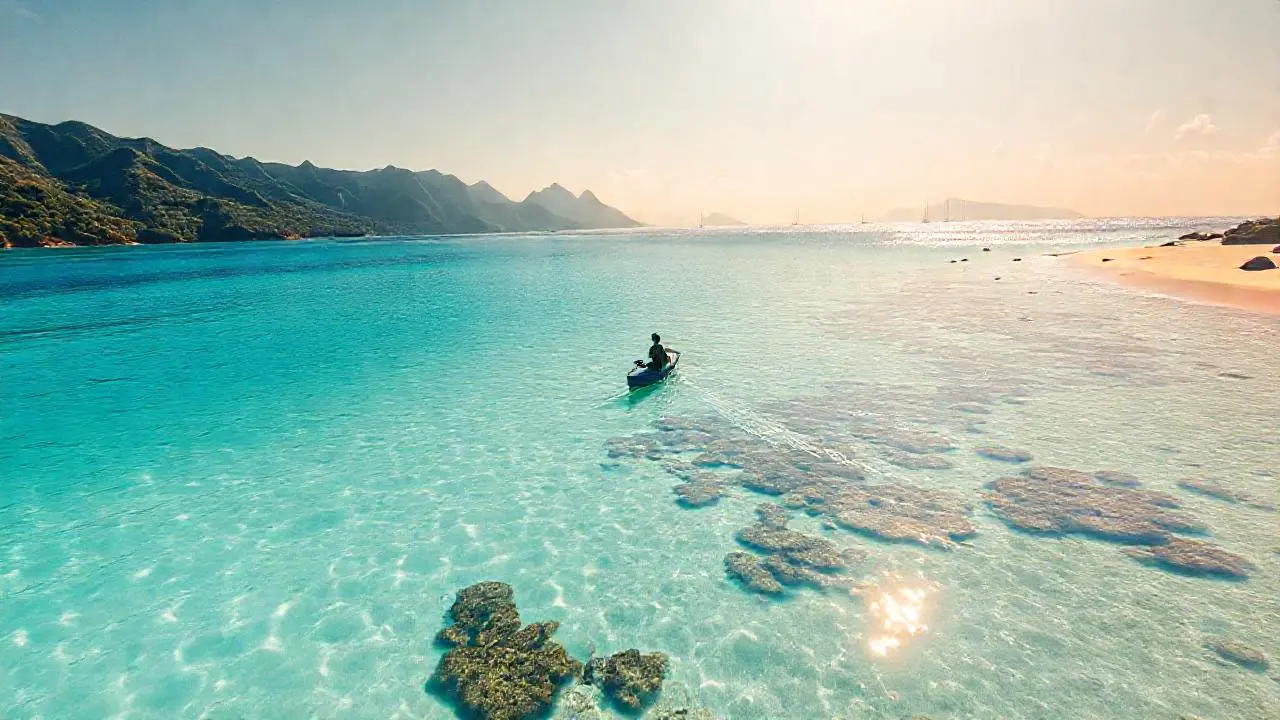 Paz serena en un paisaje tropical