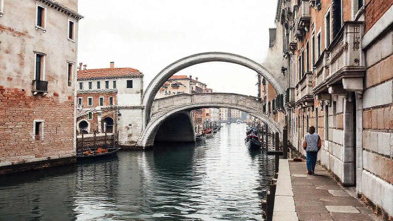 Escena veneciana serena y atemporal