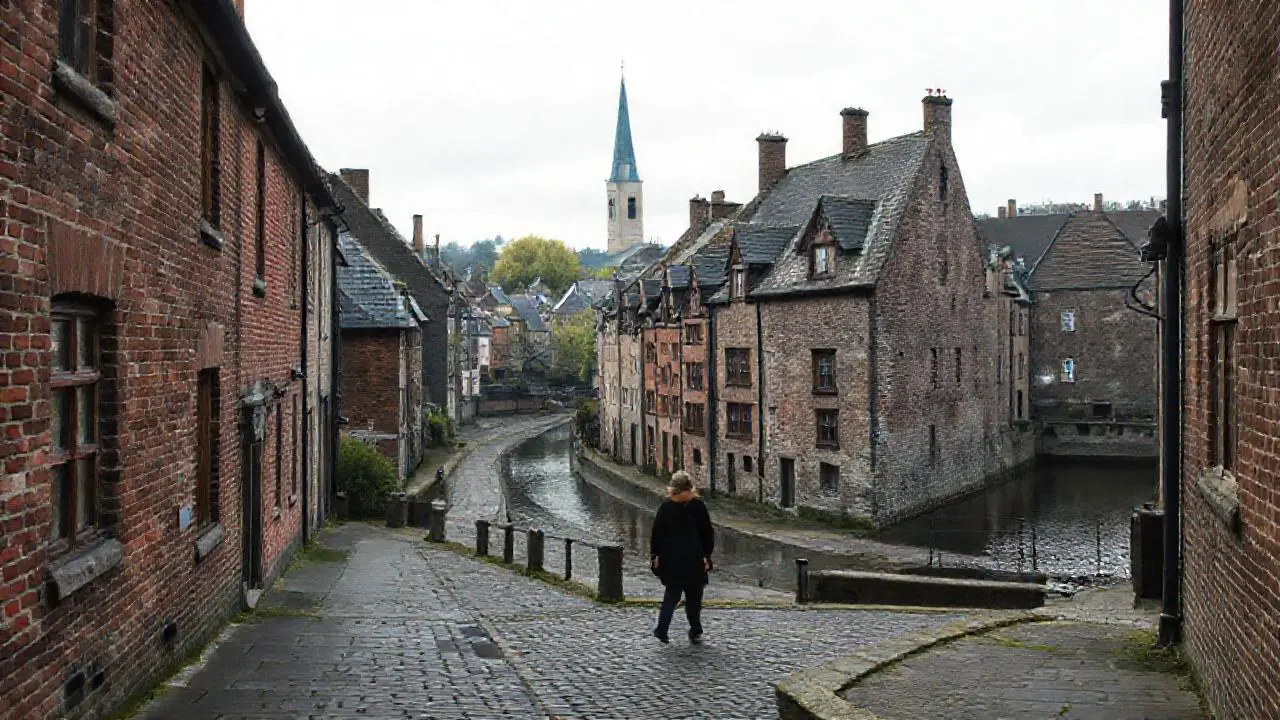 Ciudad antigua, melancólica y detallada