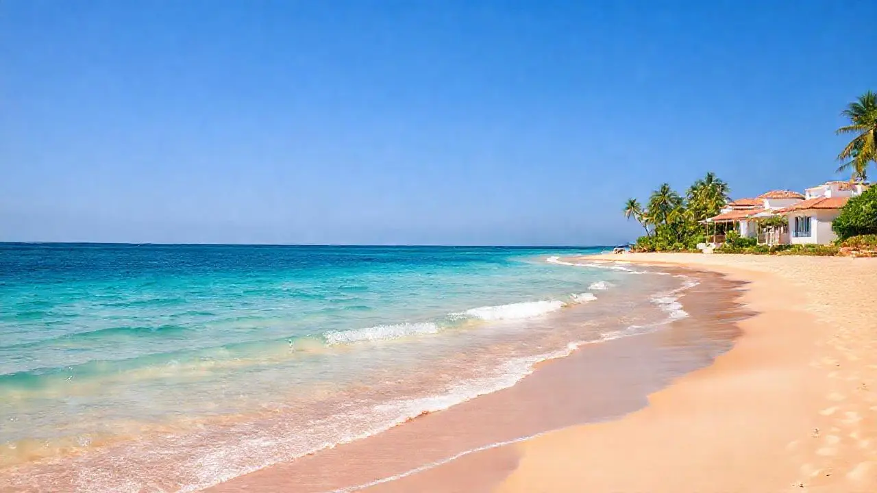 Paraíso tropical, serenidad y luz cálida