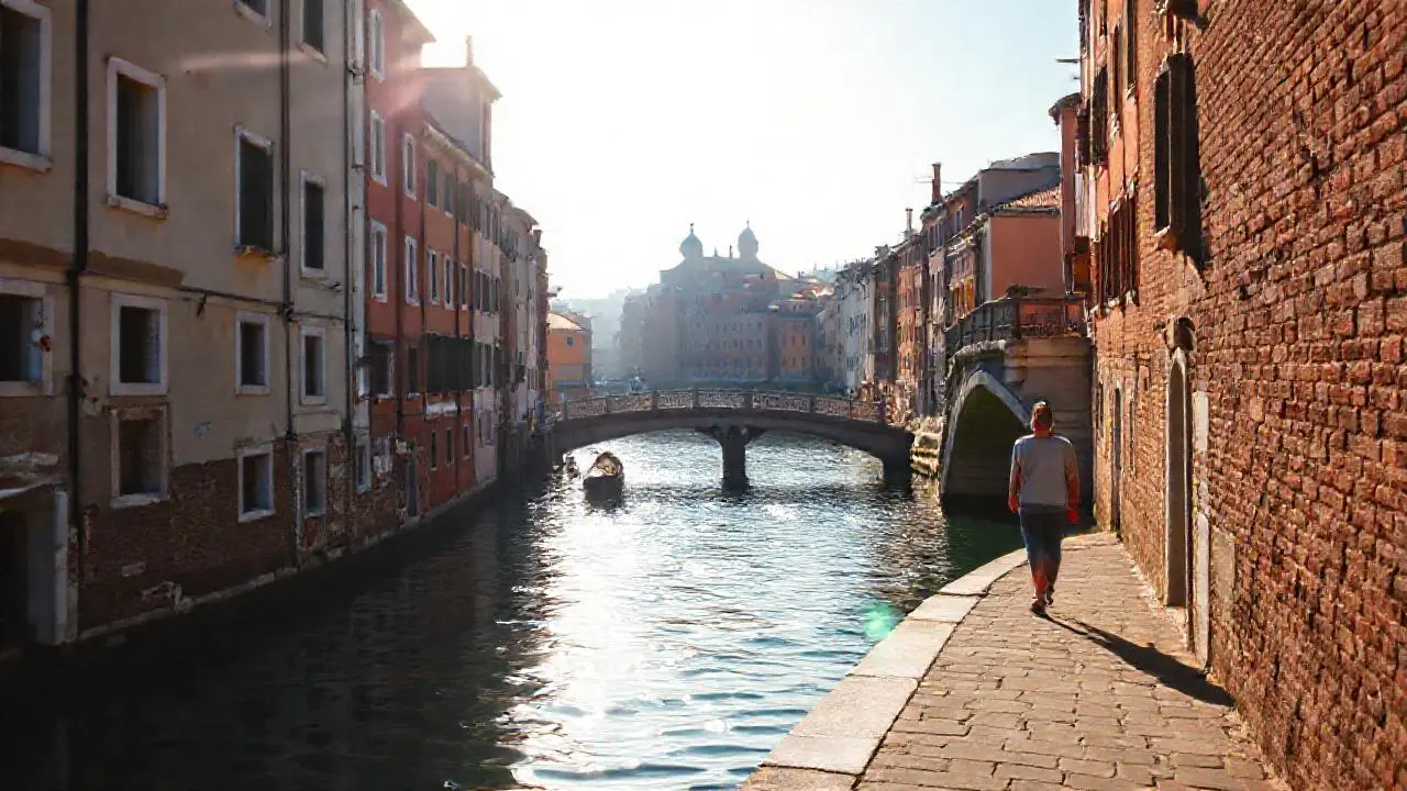 Encanto veneciano en luz suave y cálida