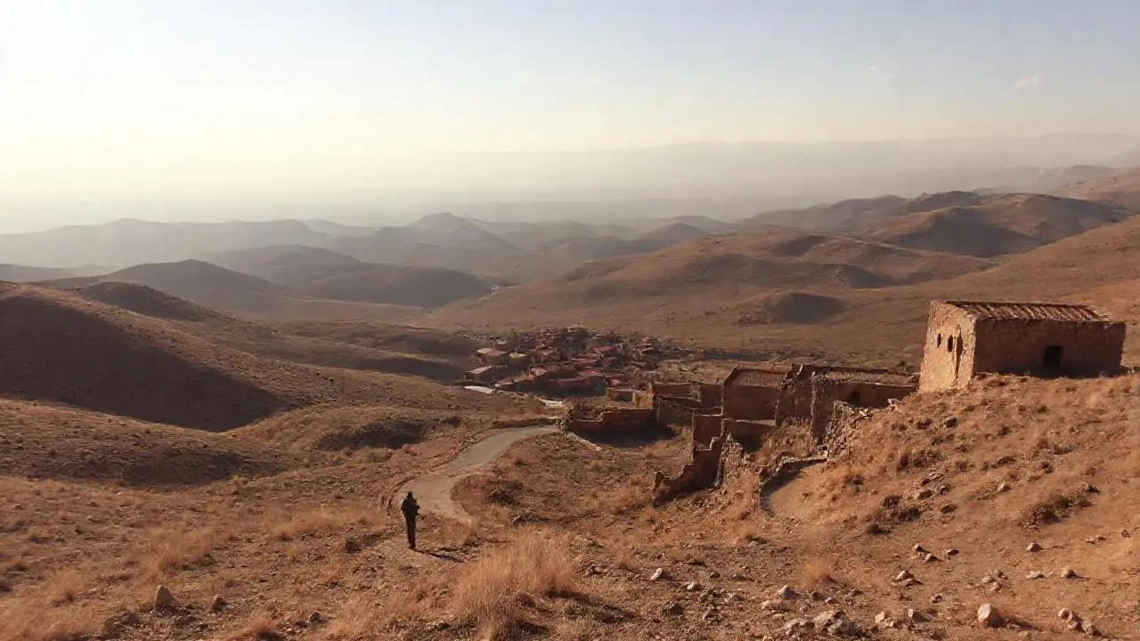 Paisaje árido y vasto, silencioso y profundo