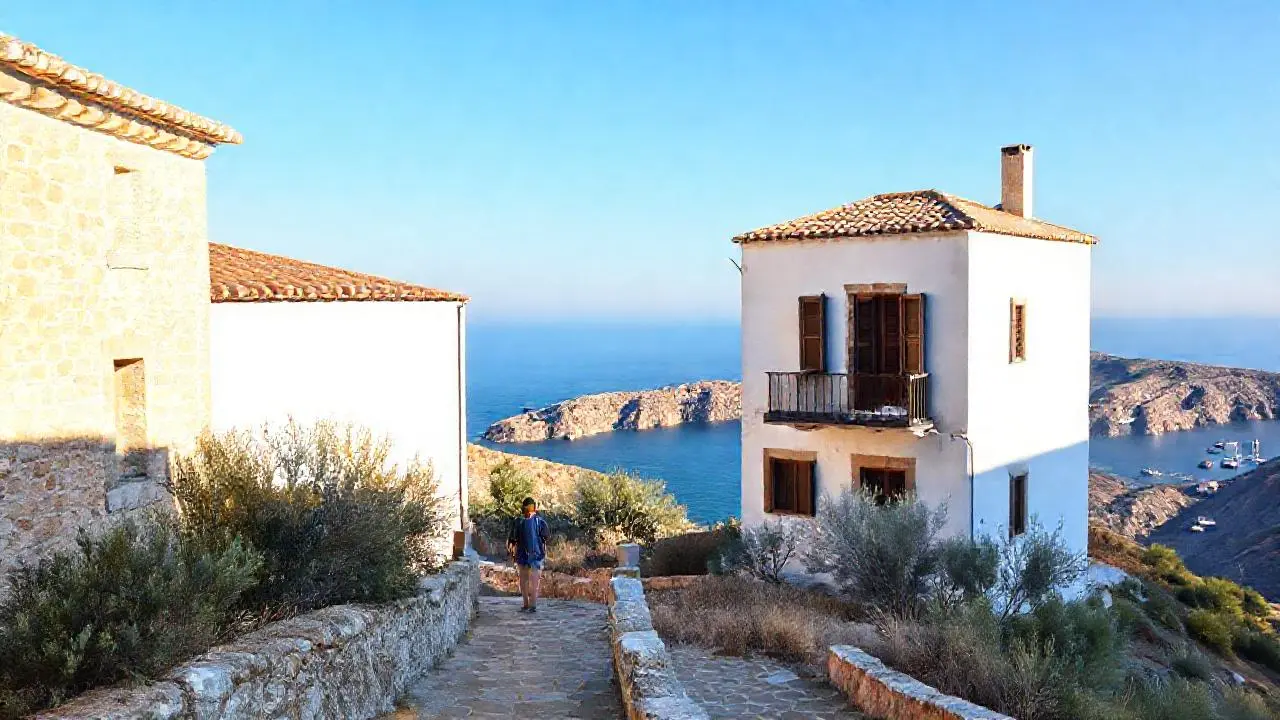 Paz mediterránea bajo la luz cálida