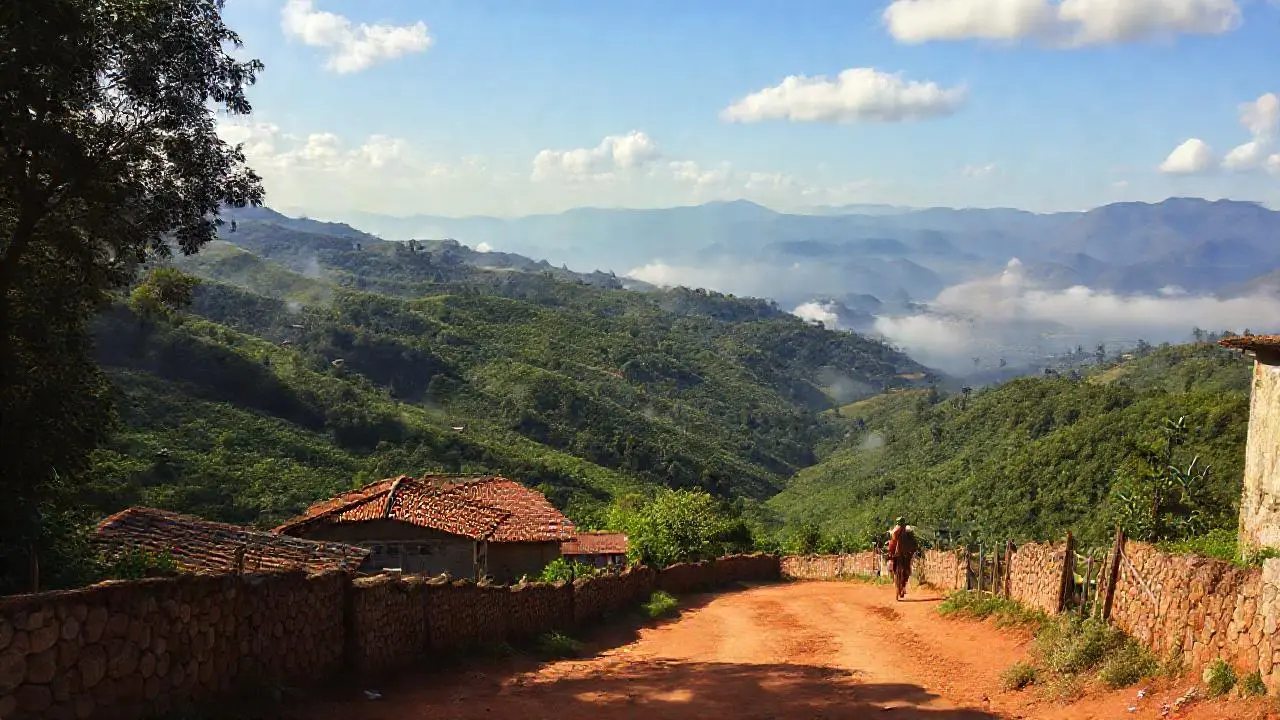 Paz rural, paisaje sereno y profundo
