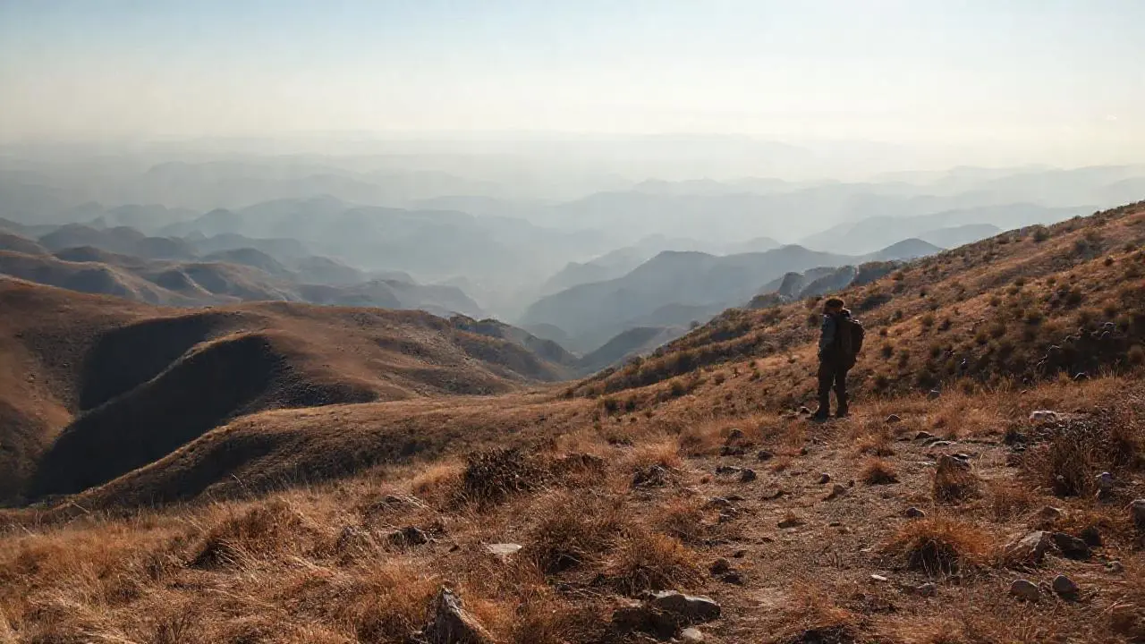 Paisaje abierto, vasto y silencioso