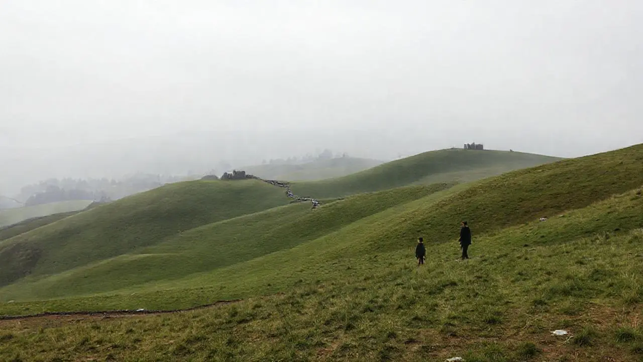 Paisaje extenso, sereno y ligeramente brumoso