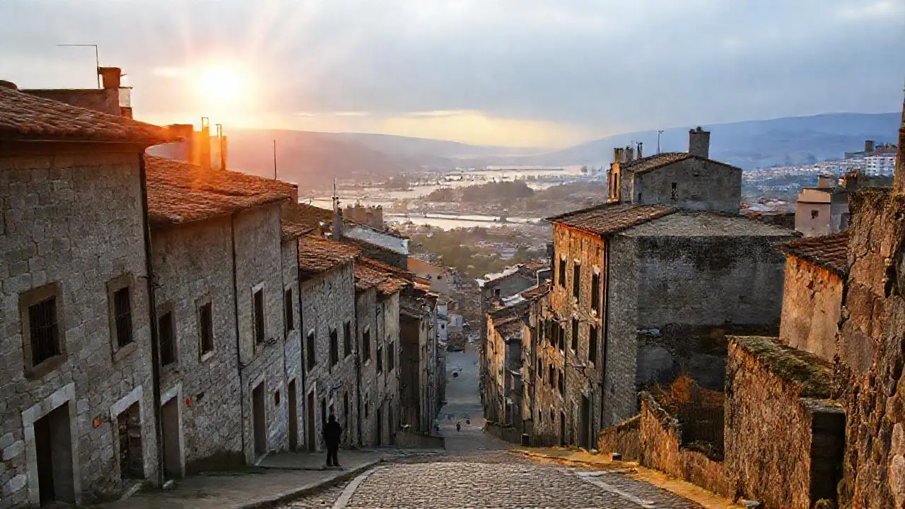 Paz serena en un paisaje histórico