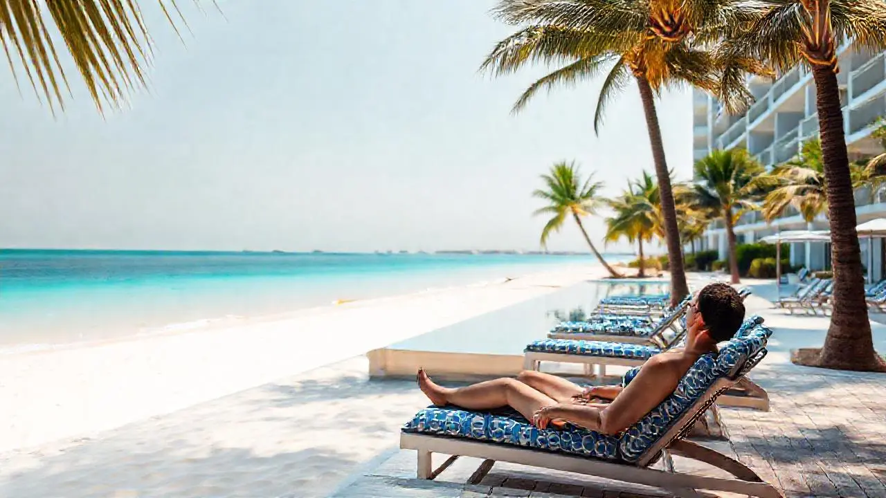 Tranquilidad tropical, lujo y luz suave