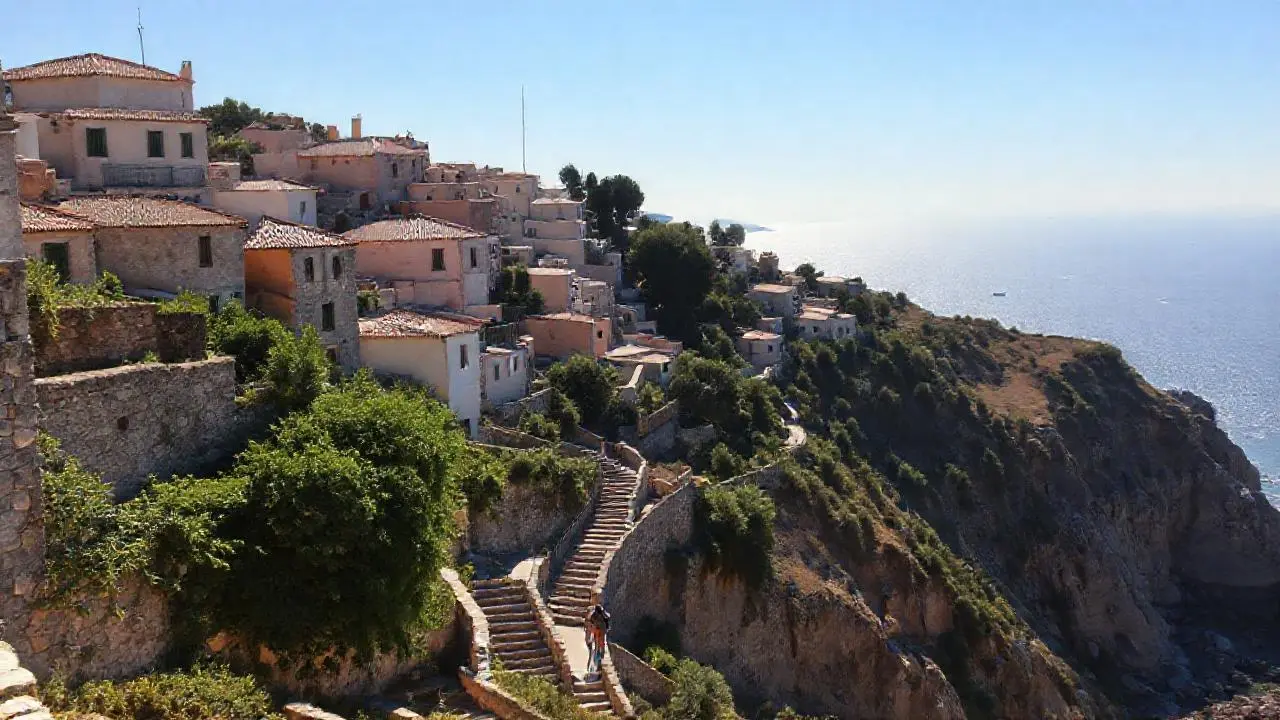 Paz serena en un paisaje costero