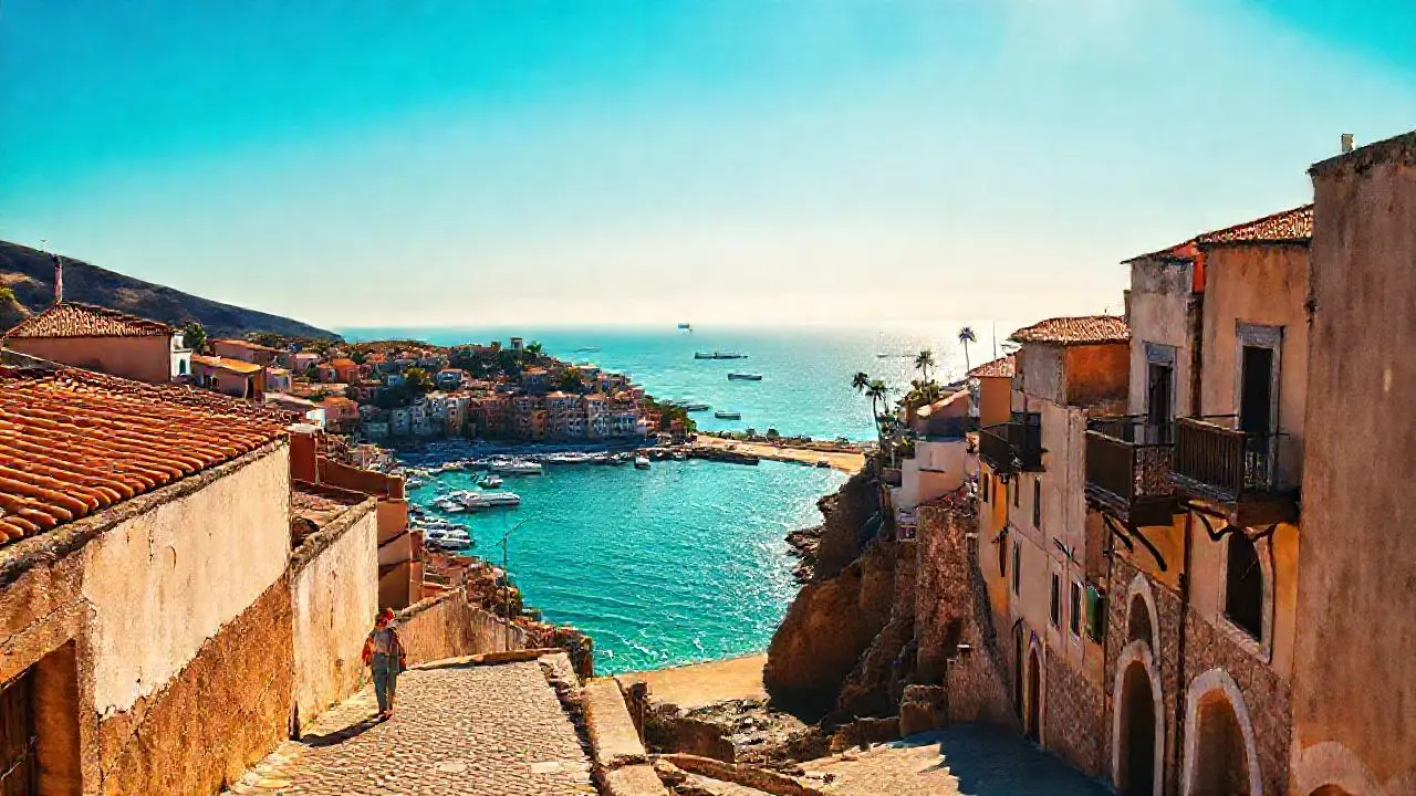 Paz costera, luz cálida y tranquila