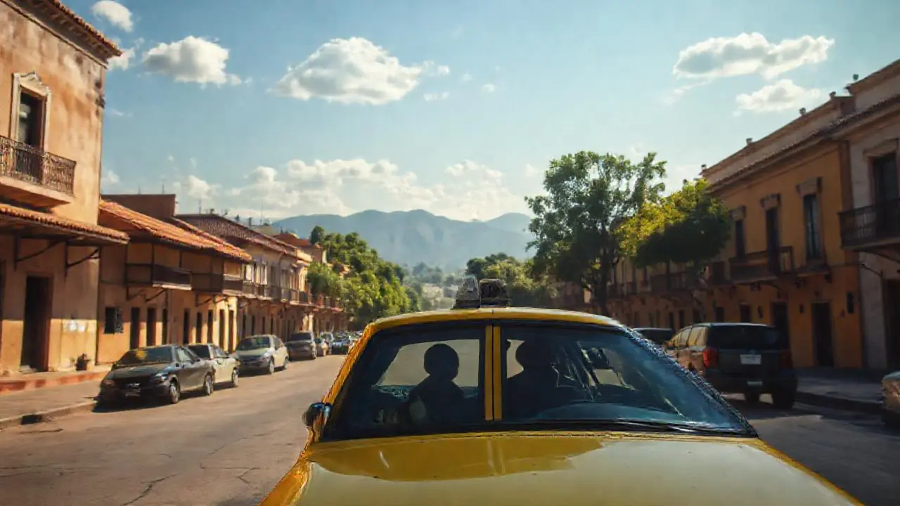 Calma urbana, luz cálida y polvorienta