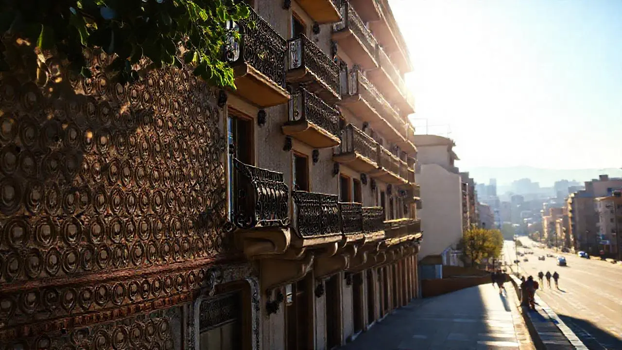 Arquitectura serena bajo luz difusa