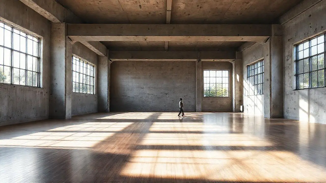 Luminoso, amplio y sereno espacio arquitectónico