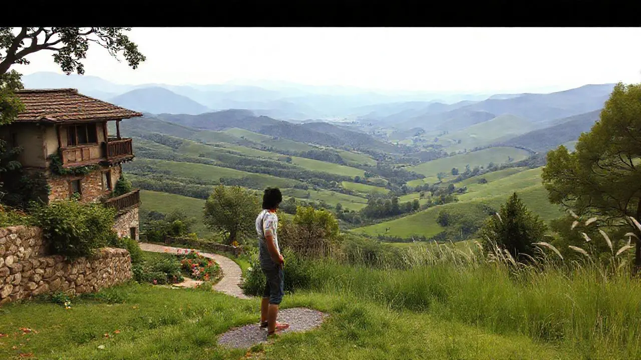 Paisaje sereno, rural y lleno de luz