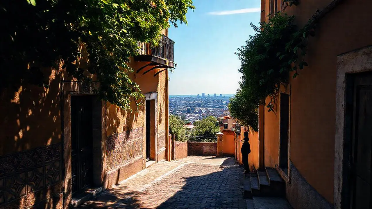 Un barrio tranquilo, lleno de detalles arquitectónicos